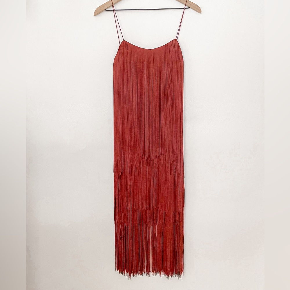 Zara strappy fringed dress 2712/835 286/019 - Picture 2 of 12